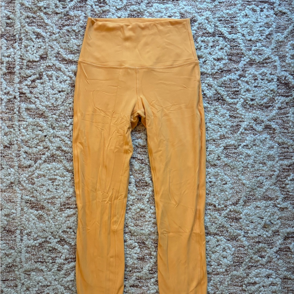 Bright Orange Lululemon Align Leggings